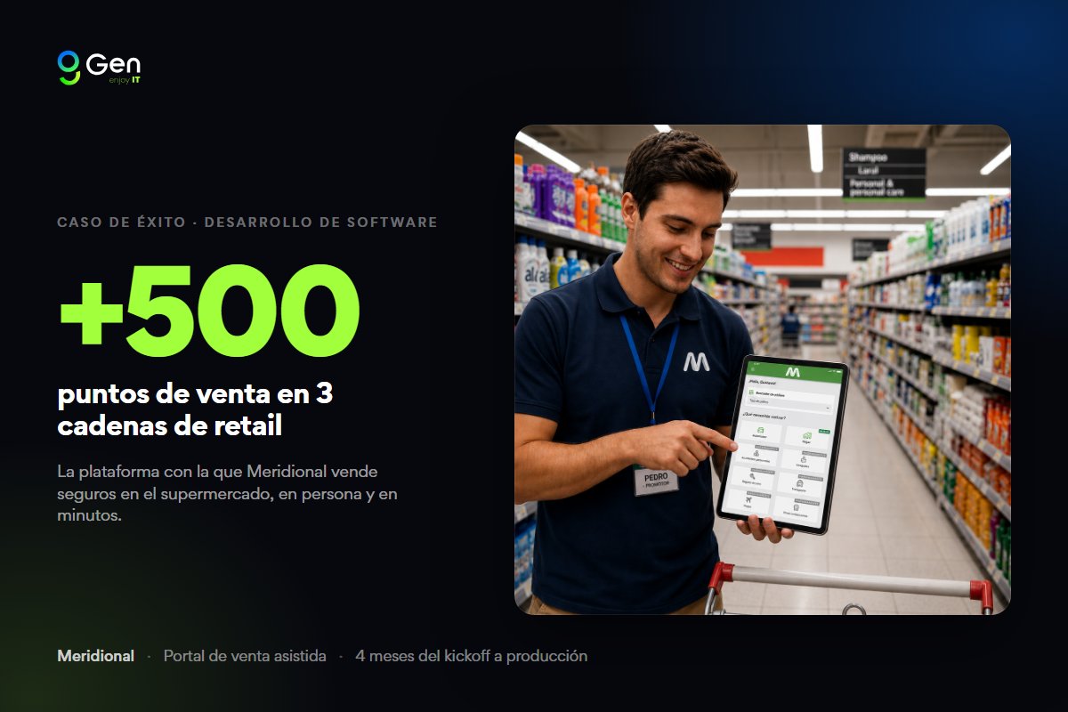Meridional: más de 500 puntos de venta en 3 cadenas de retail, con el portal de venta asistida en el supermercado
