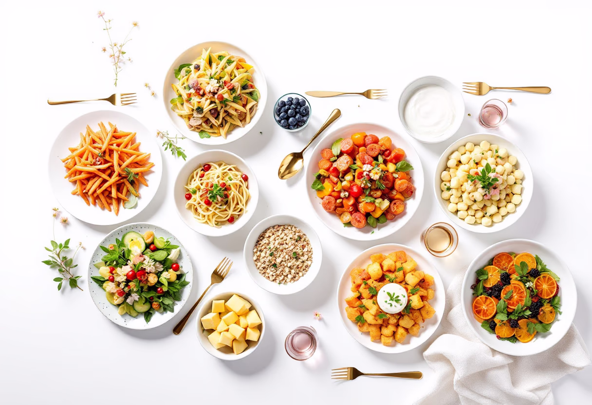 image of wedding catering display