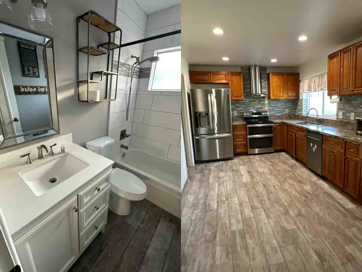 Side-by-side comparison of a toilet bowl before and after cleaning; left side shows a dirty toilet with stains and debris, right side shows a spotless clean toilet. Drexel Heights, Arizona