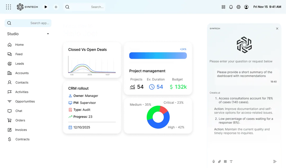 Syntech Dashboard