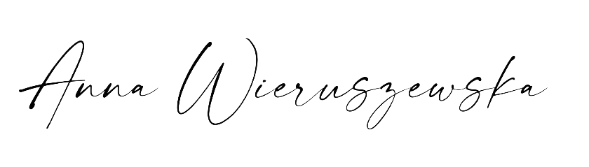 Cursive signature reading 'Anna Wieruszewska'.