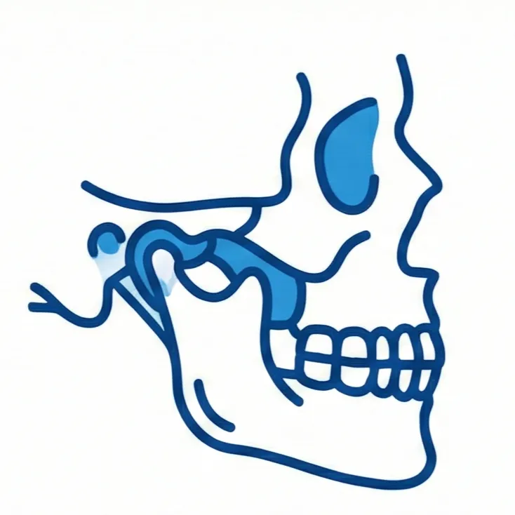 icône des pathologies des articulations temporo-mandibulaires