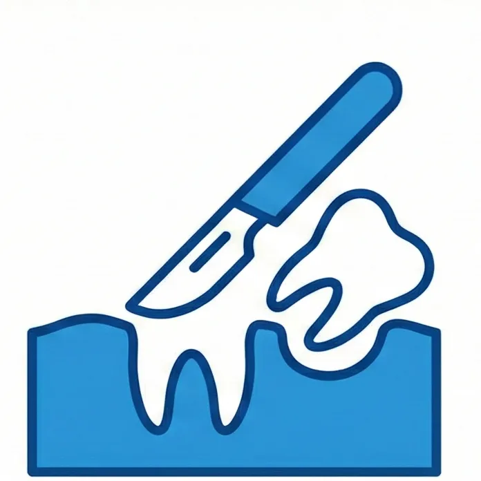 icône de la chirurgie buccale et stomatologie