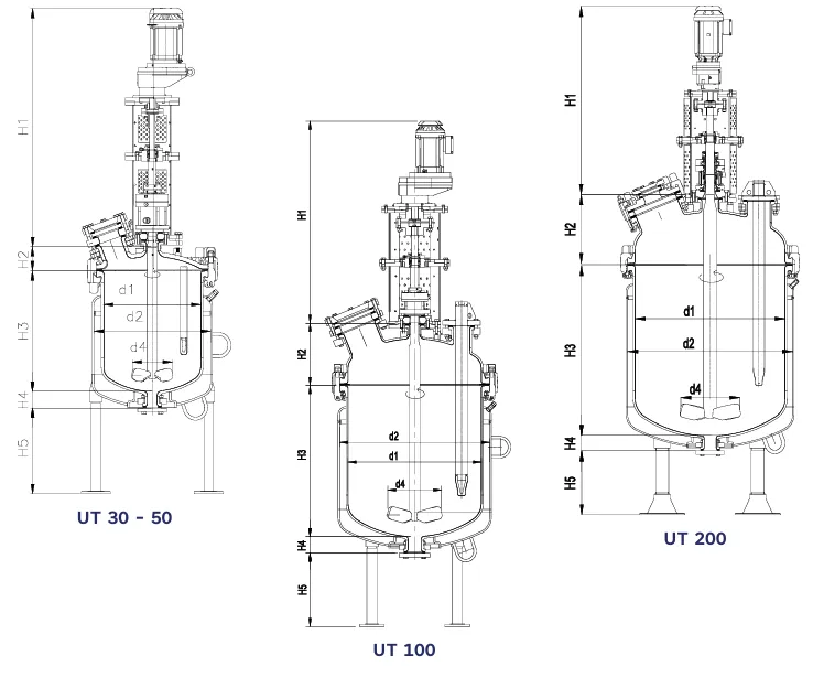 UT Reactor Geometrical data diagram