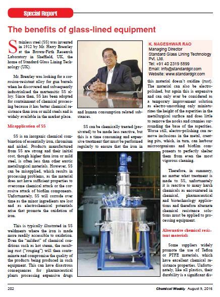 SGL chemical weekly aug16