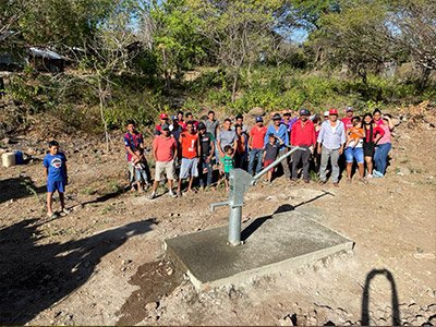 comunidad con pozo instalado de Hydrologica