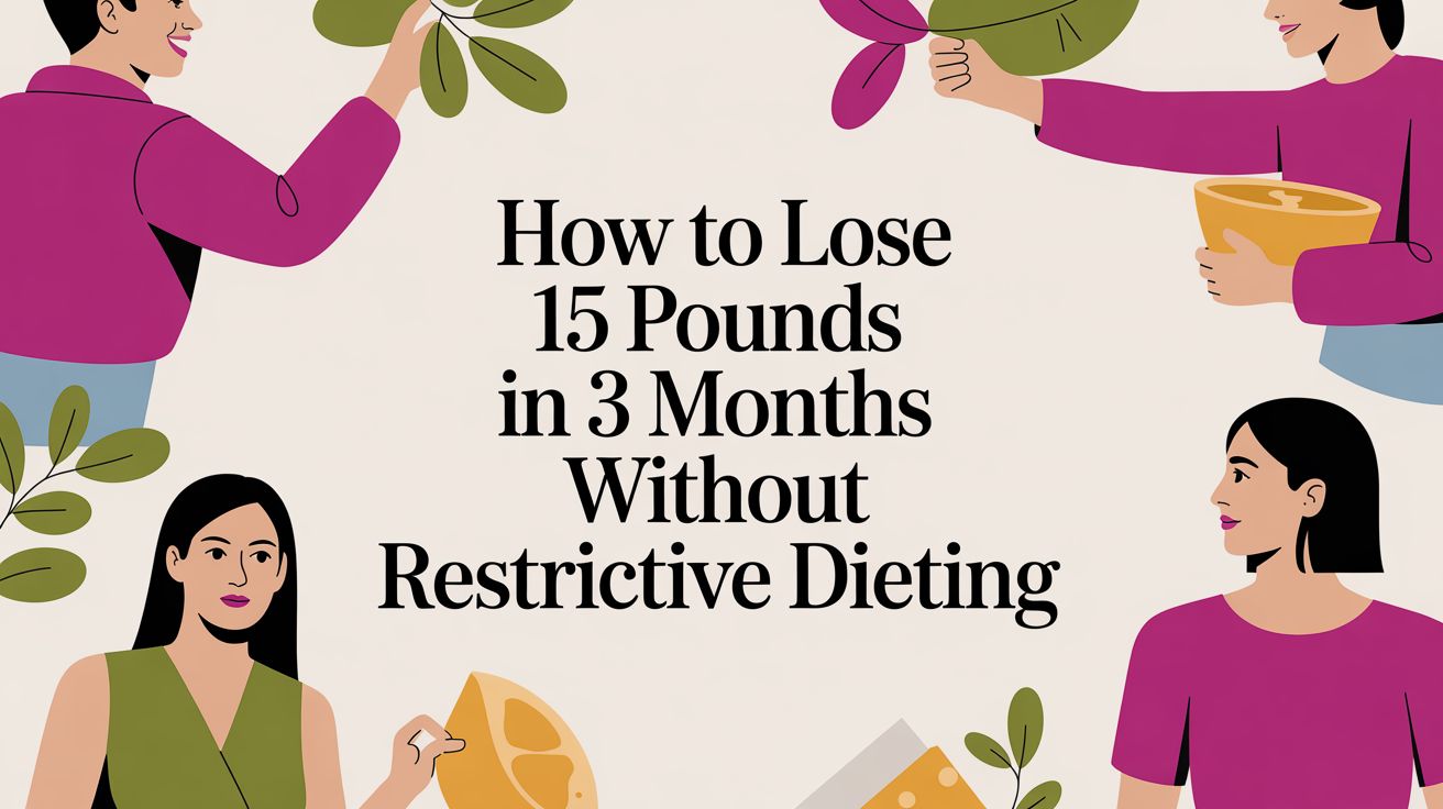 How to Lose 15 Pounds in 3 Months Without Restrictive Dieting