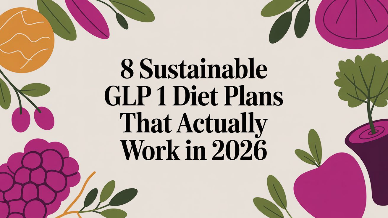 8 Sustainable GLP 1 Diet Plans That Actually Work in 2026