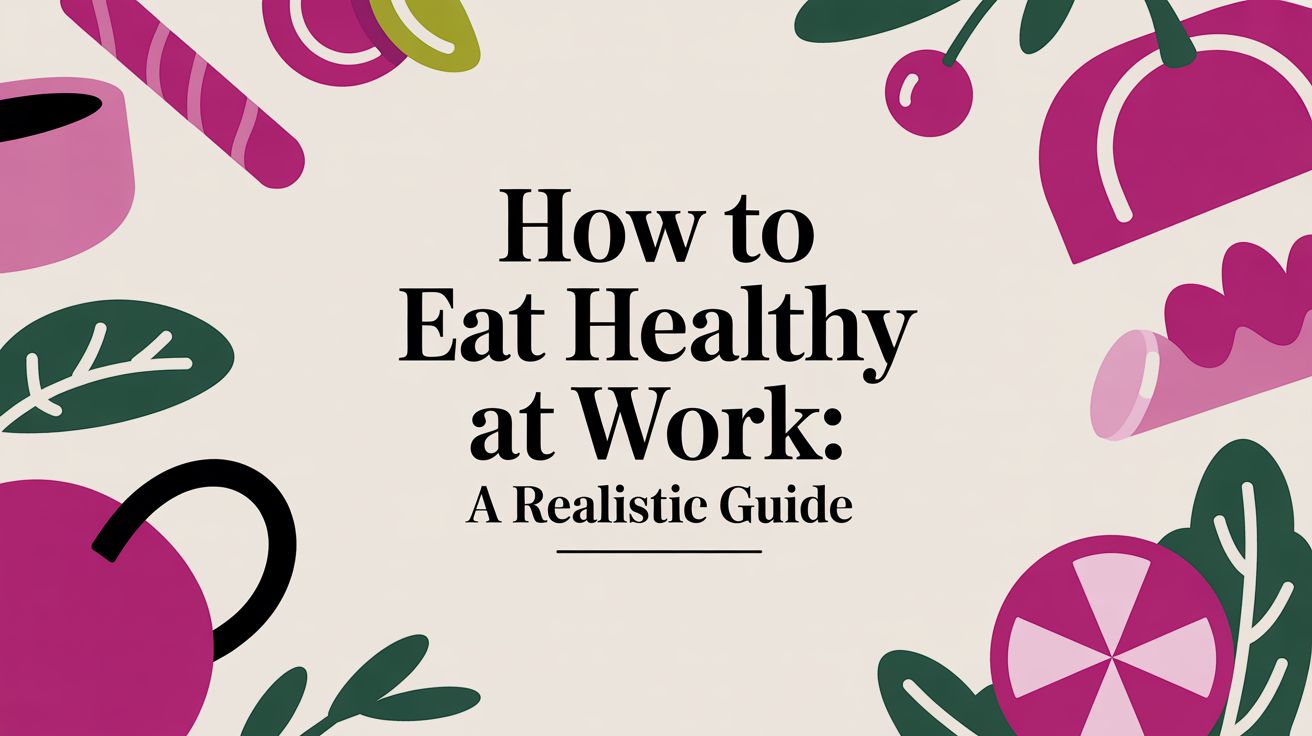 How to Eat Healthy at Work: A Realistic Guide