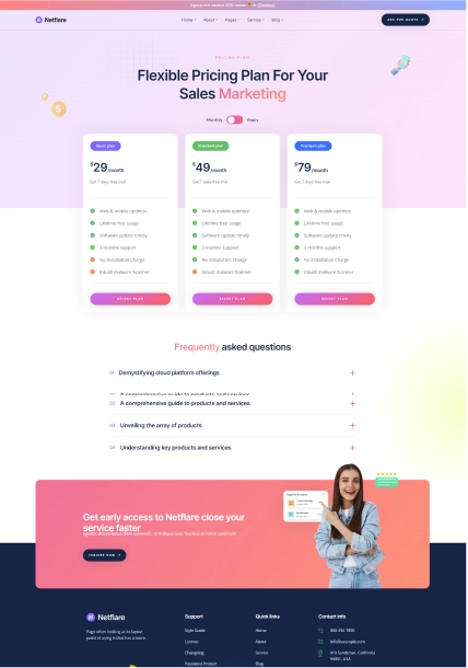 Left Footer Merquee Three