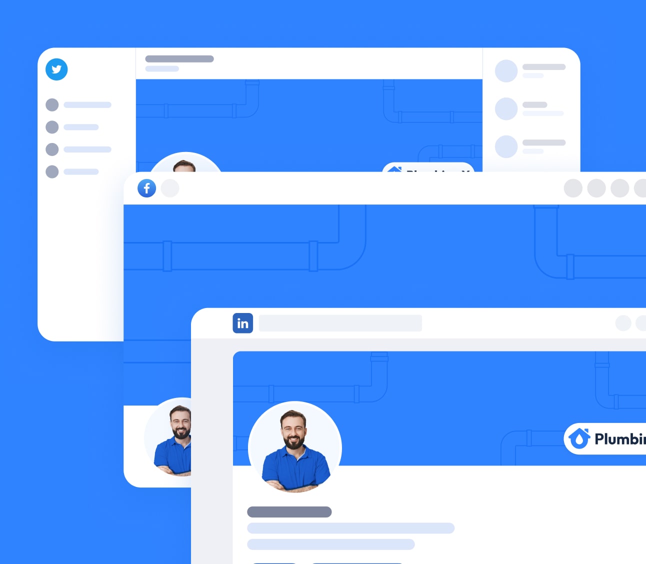 Social Media Assets - Plumbing X Webflow Template