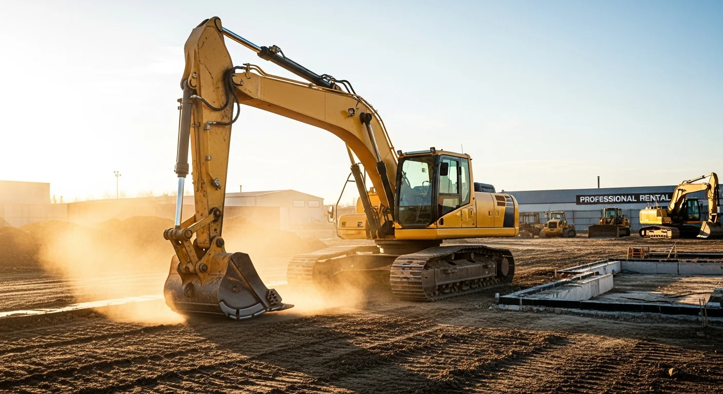 Professional equipment in active commercial use at job site