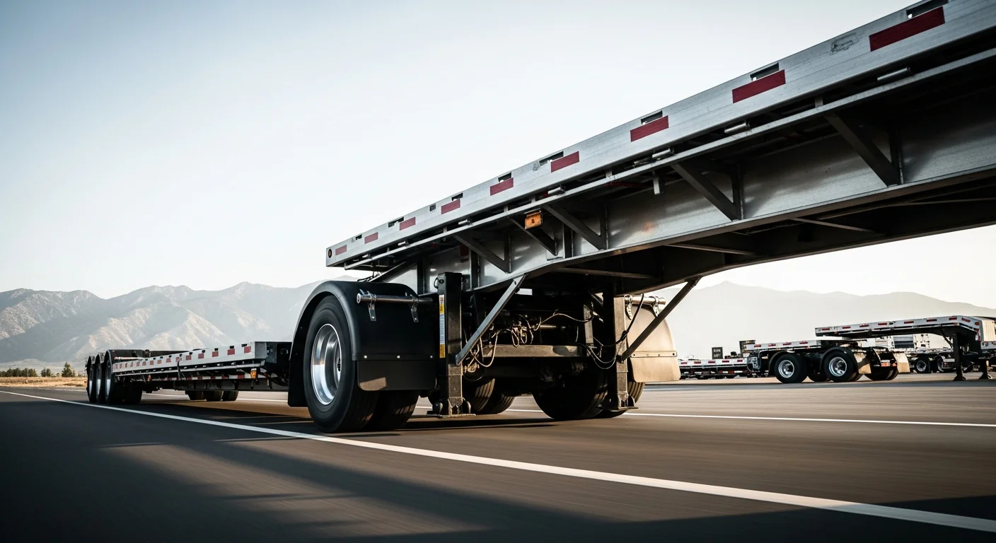 Professional trailer in active commercial use at job site