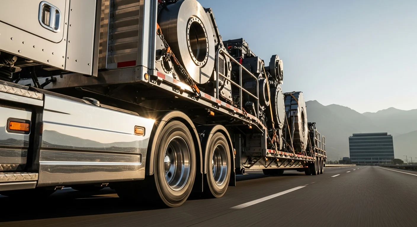 Professional trailer in active commercial use at job site