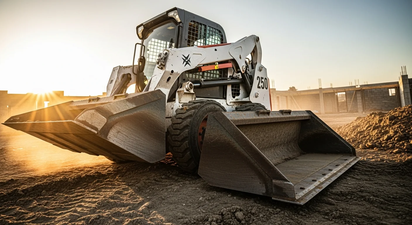 Professional Skid Steer in active commercial use at job site