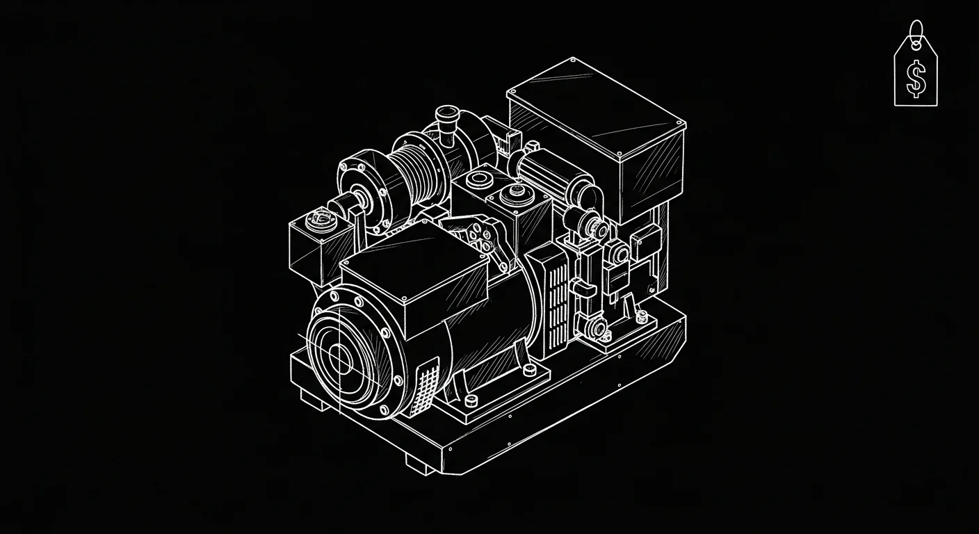 Professional Generator in active commercial use at job site