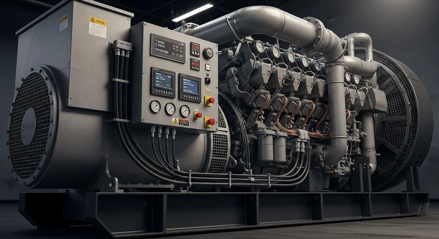 Professional generator in active commercial use at job site