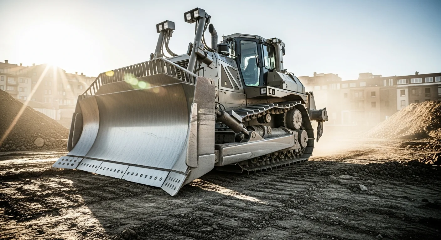 Professional Bulldozer in active commercial use at job site