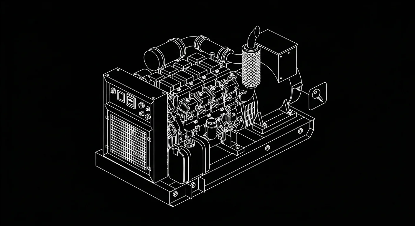 Professional Generator in active commercial use at job site