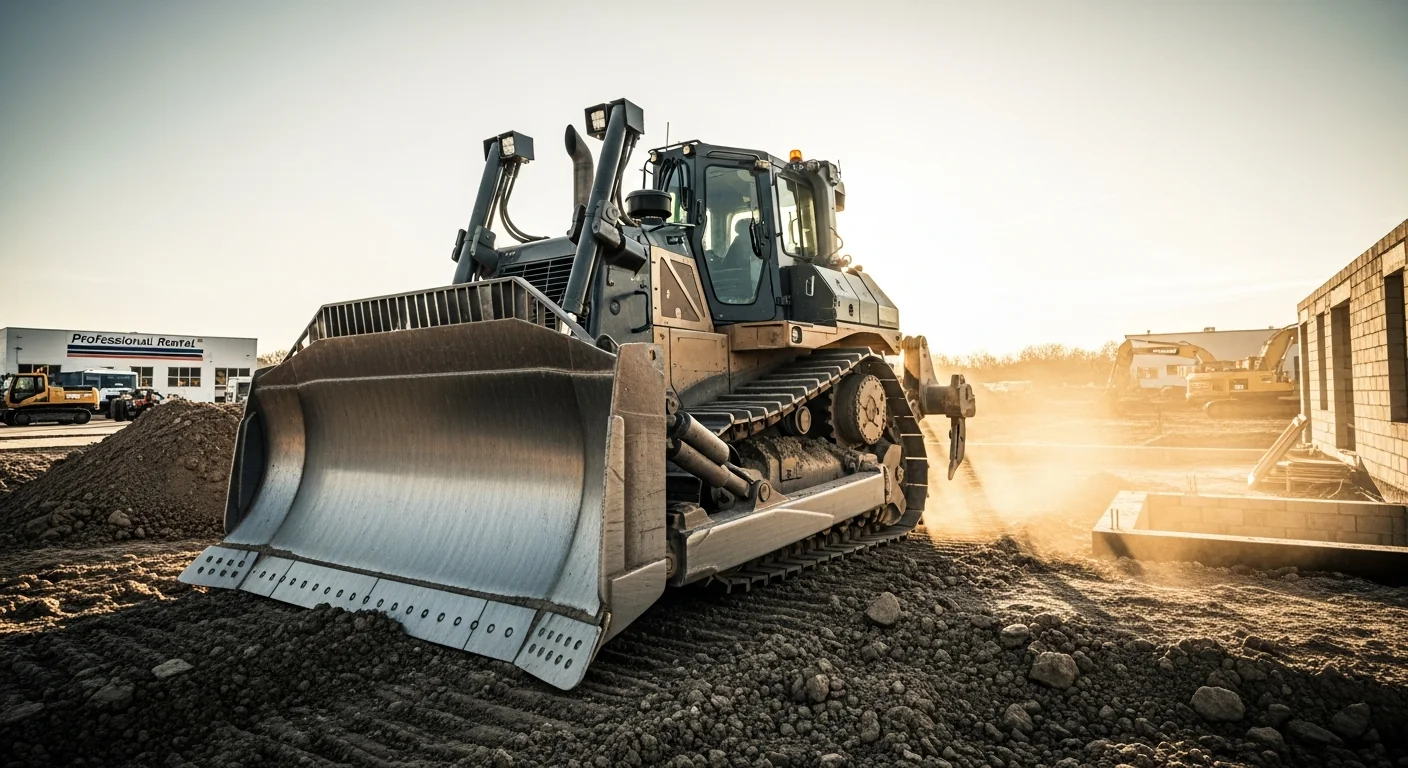 Professional Bulldozer in active commercial use at job site