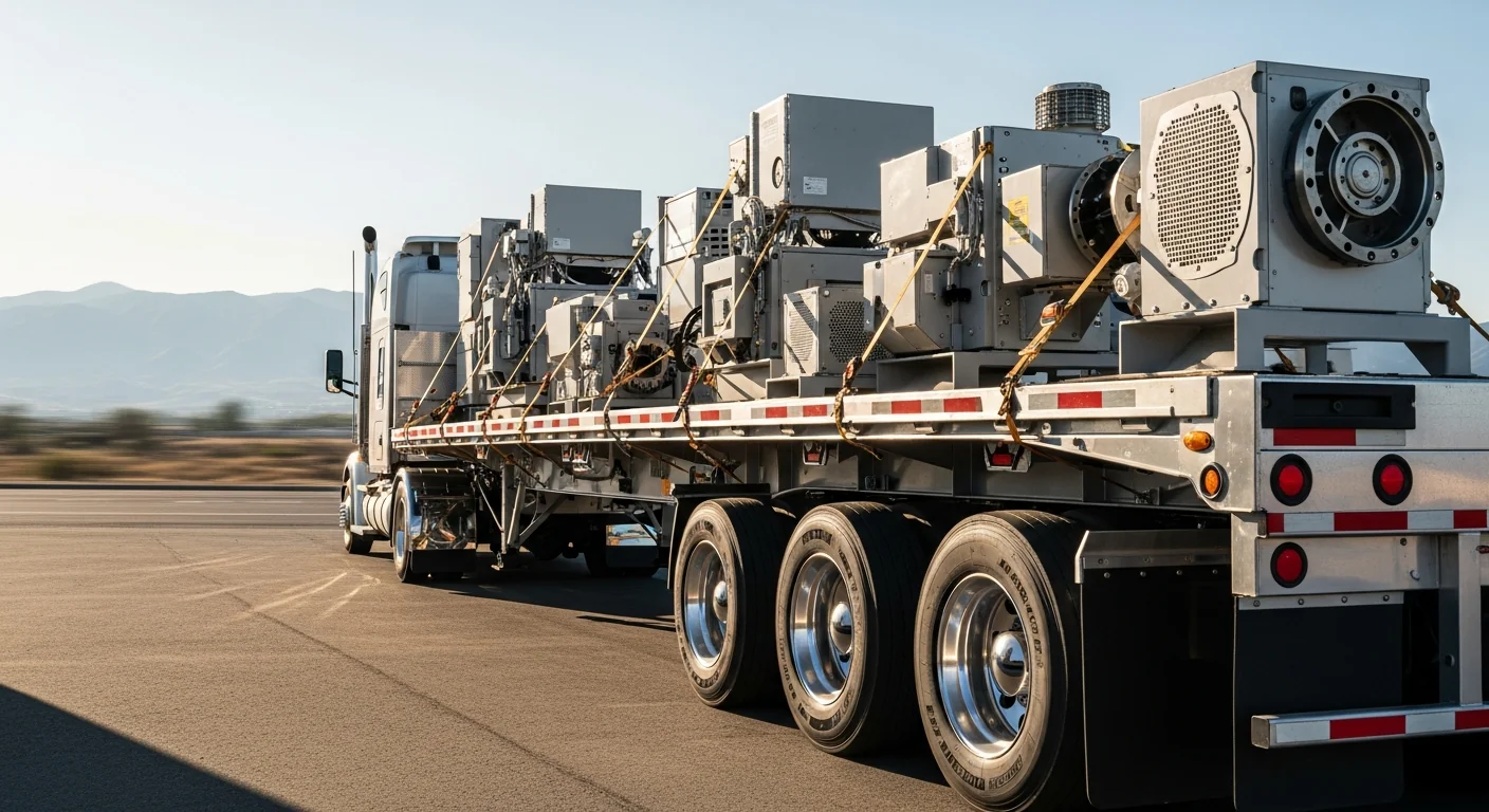 Professional trailer in active commercial use at job site
