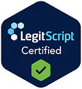 LegitScript Certified badge with a green checkmark.