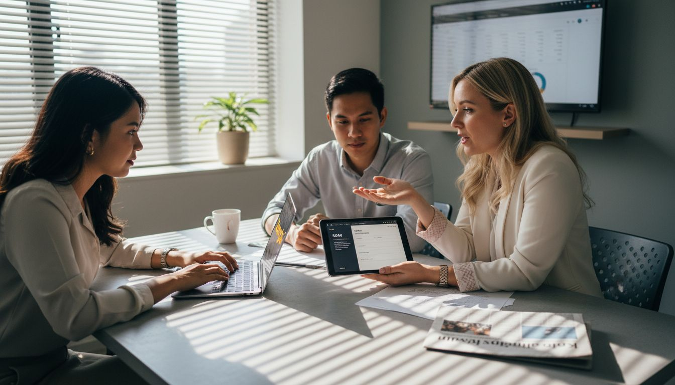 Investor discussing SIRV in Manila office