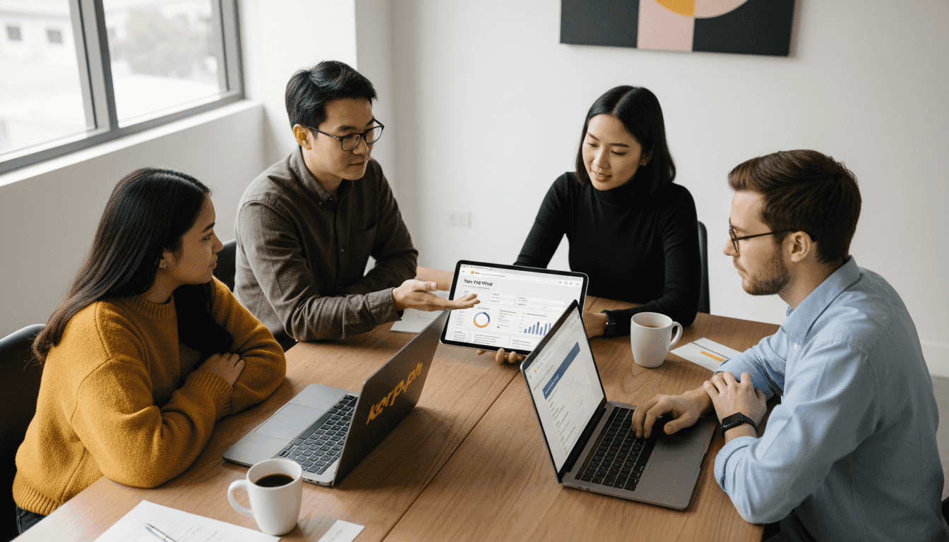 Accountant holding tax ID certificate on desk