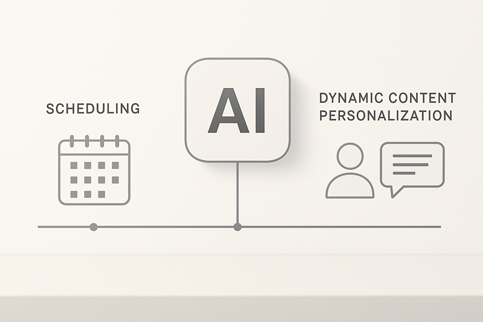 AI evolution timeline minimalist
