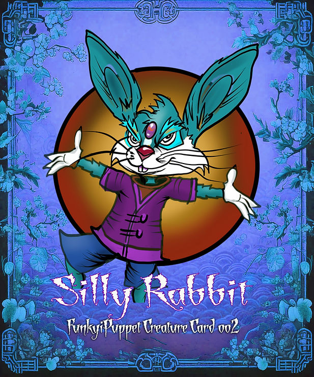 Silly Rabbit 002 - Funkyipuppet FIP collectable Creature Card - Set 01