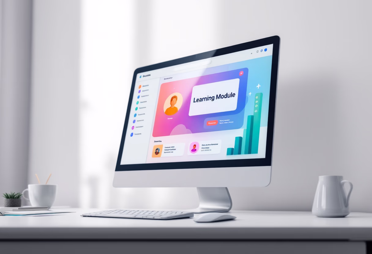 <subject>[interface] image of a screenshot of a learning module (for a edtech))</subject>