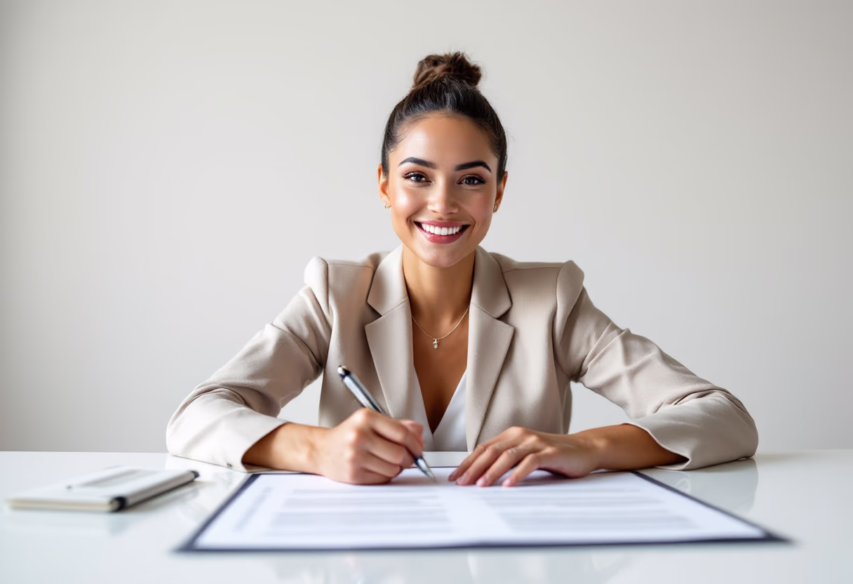 image of legal documents being signed