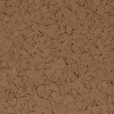 Close-up of irregularly shaped brown flakes densely packed together.