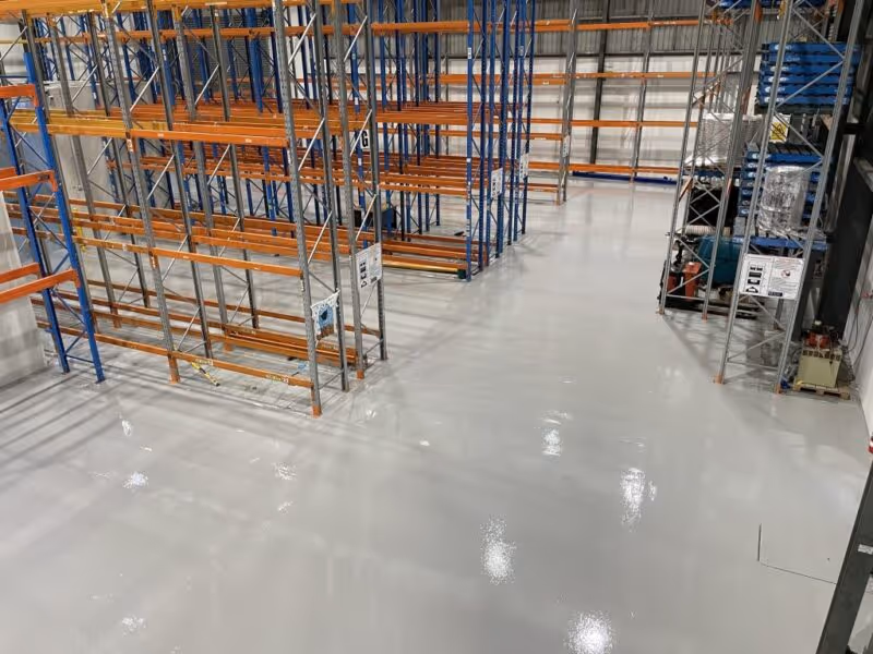 large warehouse epoxy floor melbourne