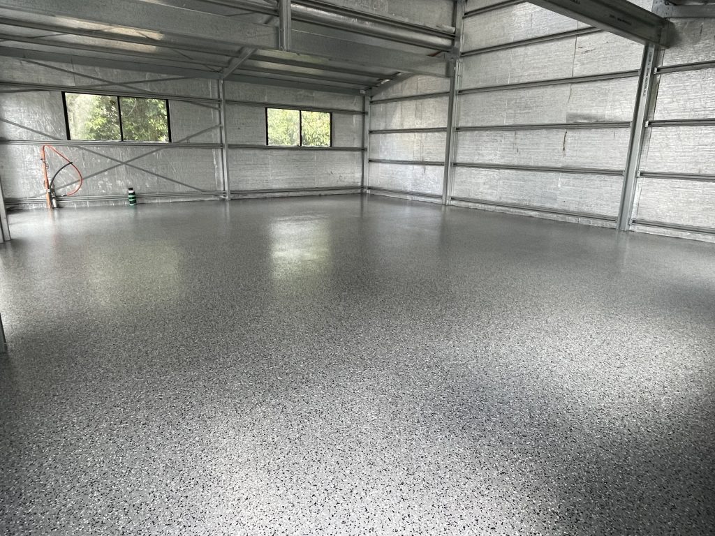 Large industrial epoxy flake floor melbourne