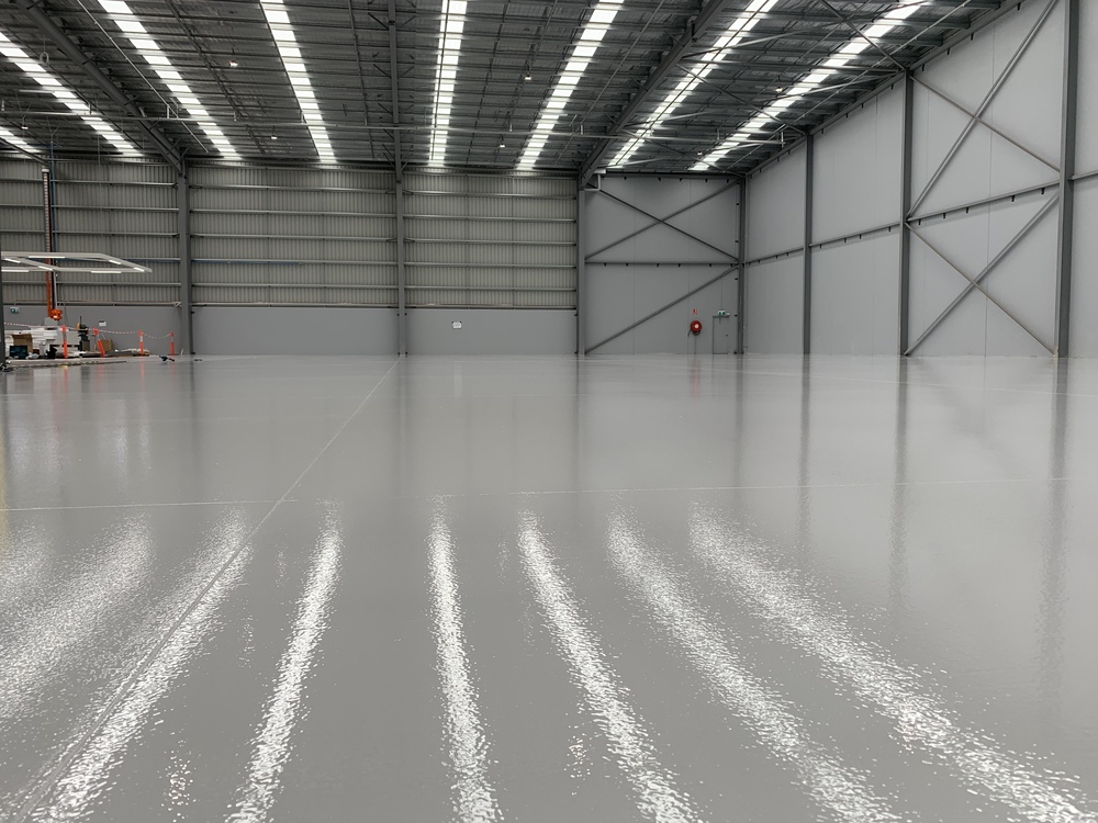 large warehouse epoxy floor coating melbourne