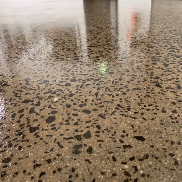 Industrial polished concrete floor in melbourne
