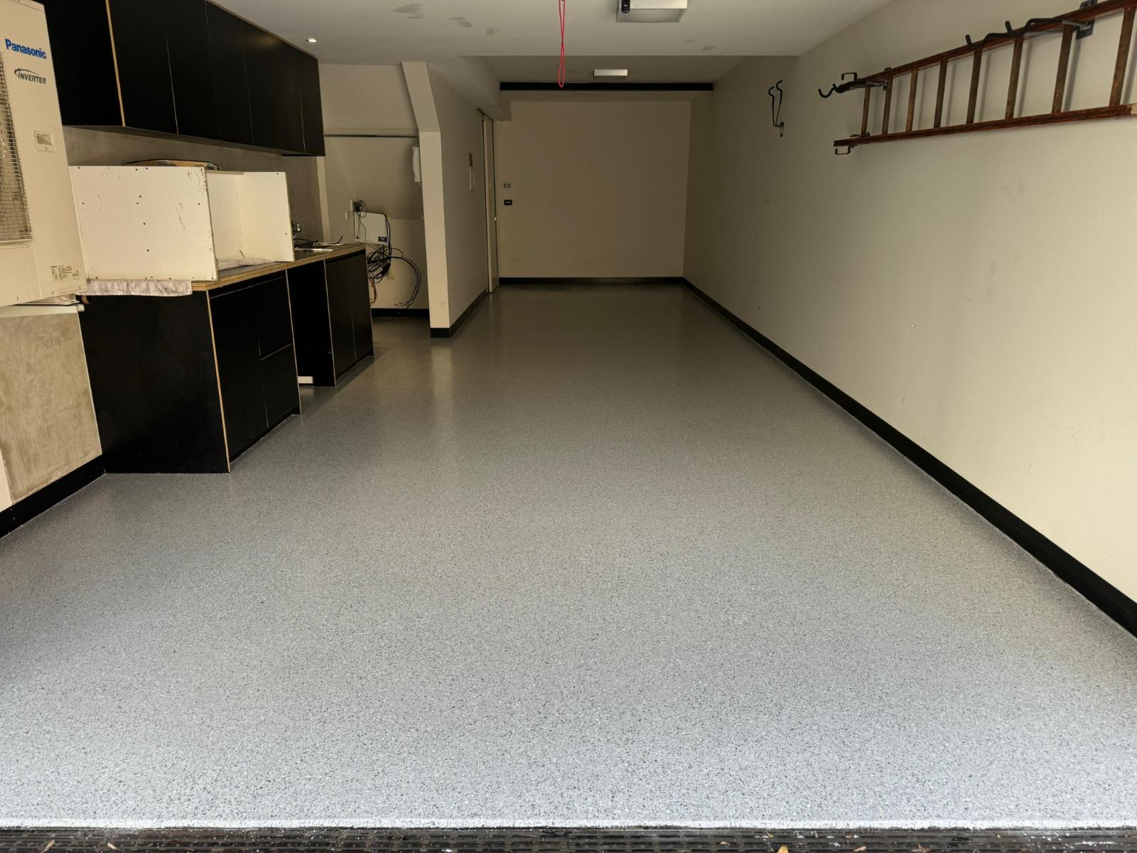 polyaspartic one day residential garage floor melbourne