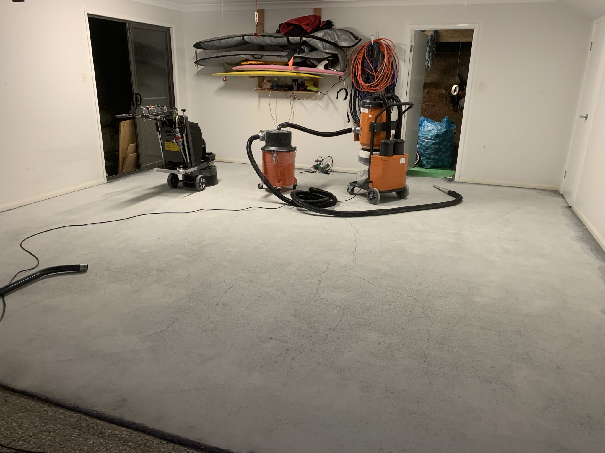 Concrete grindng for garage floors in melbourne vic
