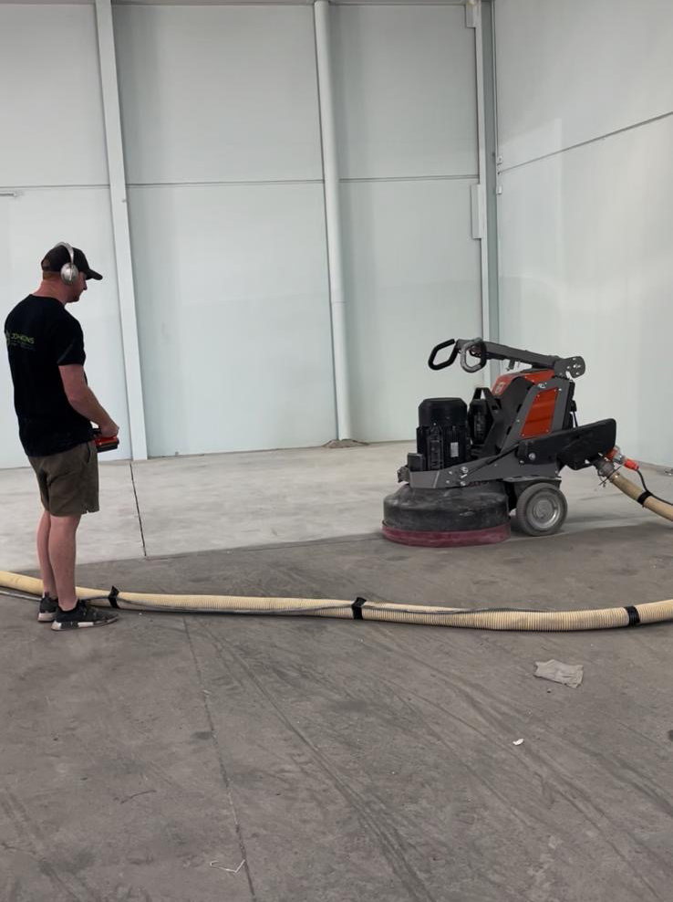 Concrete grinding with remote control concrete grinder in melbourne vic