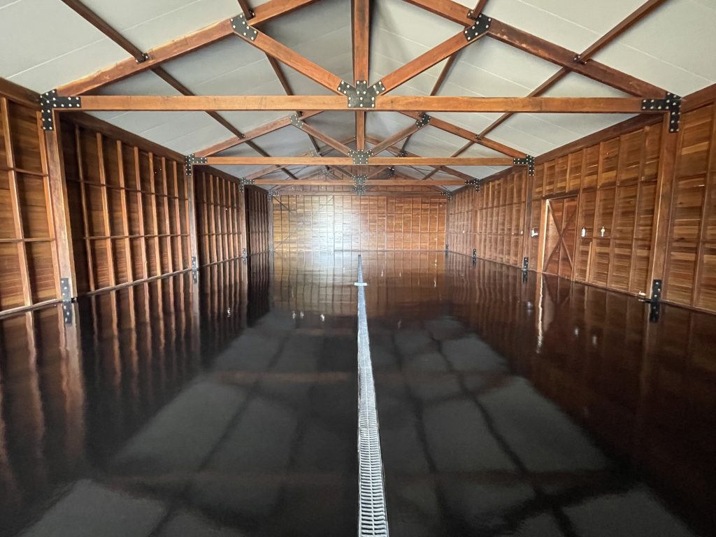 Shed house epoxy floor in melbourne