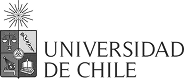 Logo of Universidad de Chile featuring a divided shield with symbols and a sunburst above.