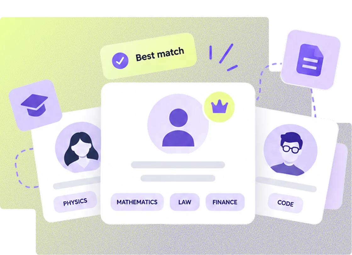 Profile card of Brayden D, a UX/UI Designer, labeled leader and innovative, with candidate evaluation showing 93% matching result and four out of five star assessment score.