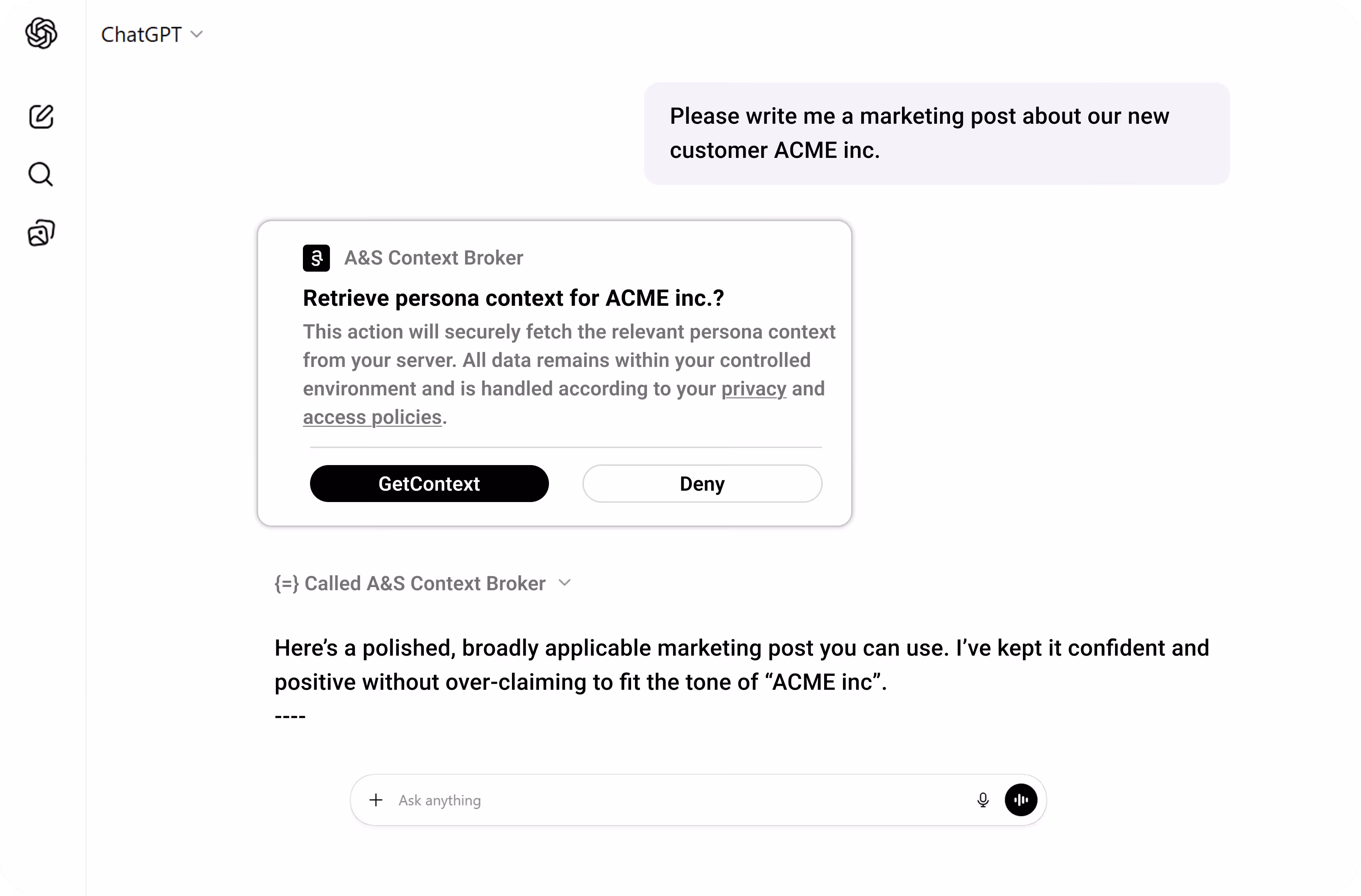 Context is injected into AI tools
