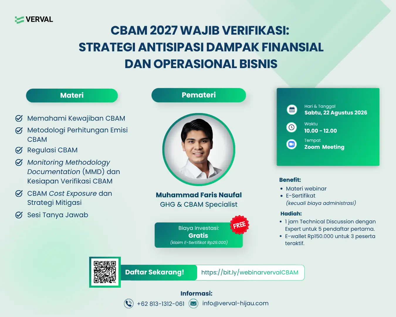 Webinar Carbon Border Adjustment Mechanism Uni Eropa bersama Verval