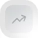 Icon showing a trending upward arrow inside a rounded square with a light gray gradient background.