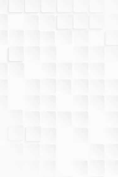 White abstract background with subtle 3D square tiles arranged in a grid pattern.