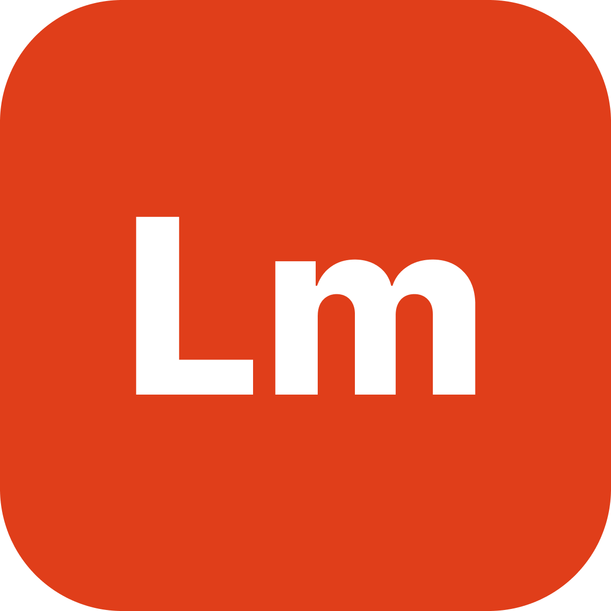 White 'Lm' letters on a teal square background with rounded corners.