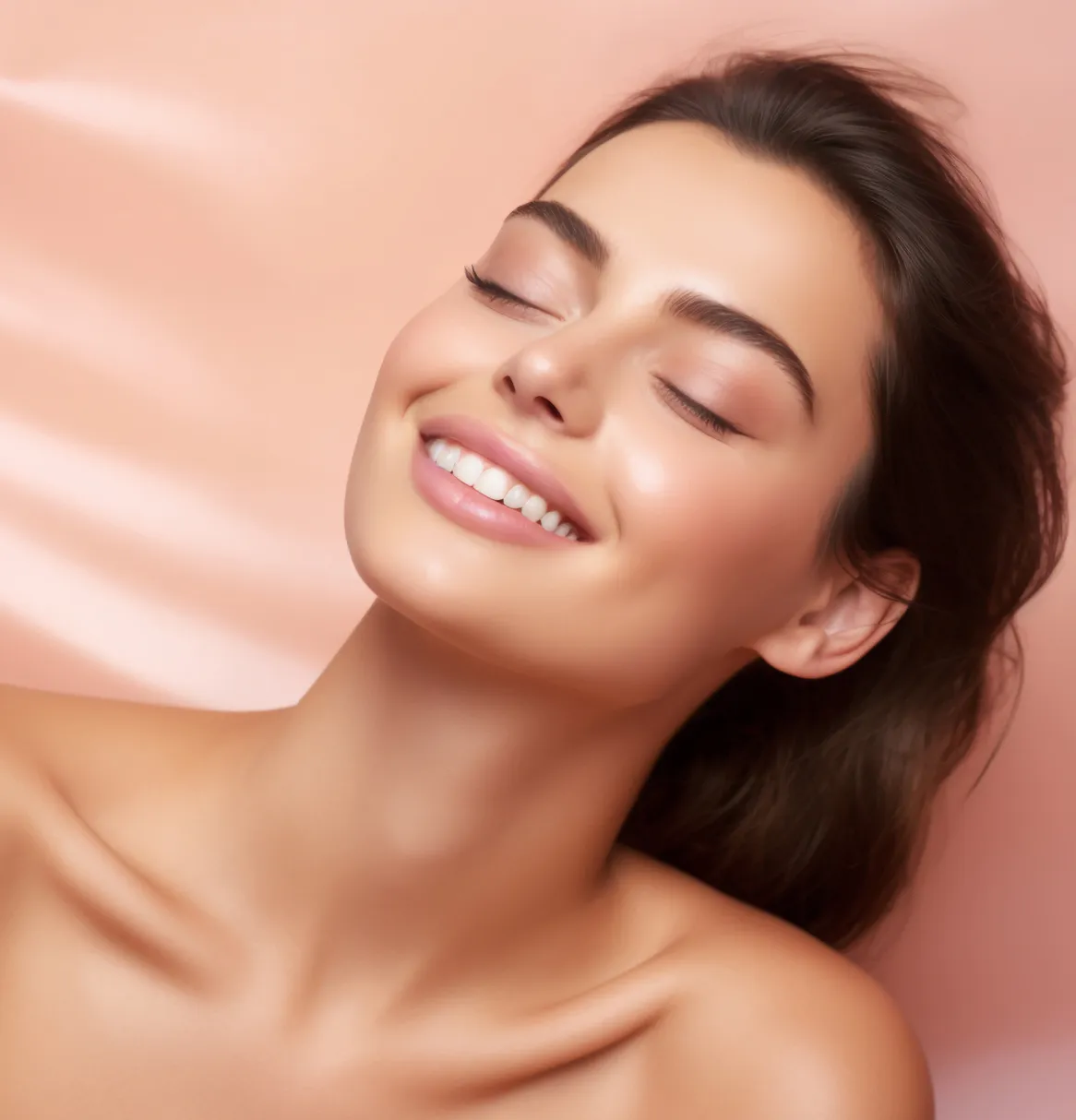 Model-Frau-Braune-Haare