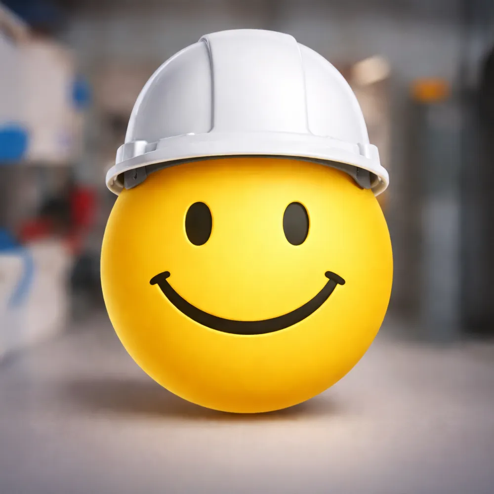 Platzhaltergrafik eines gelben Smileys als anonymes Mitarbeiterprofil bei der Breu AG